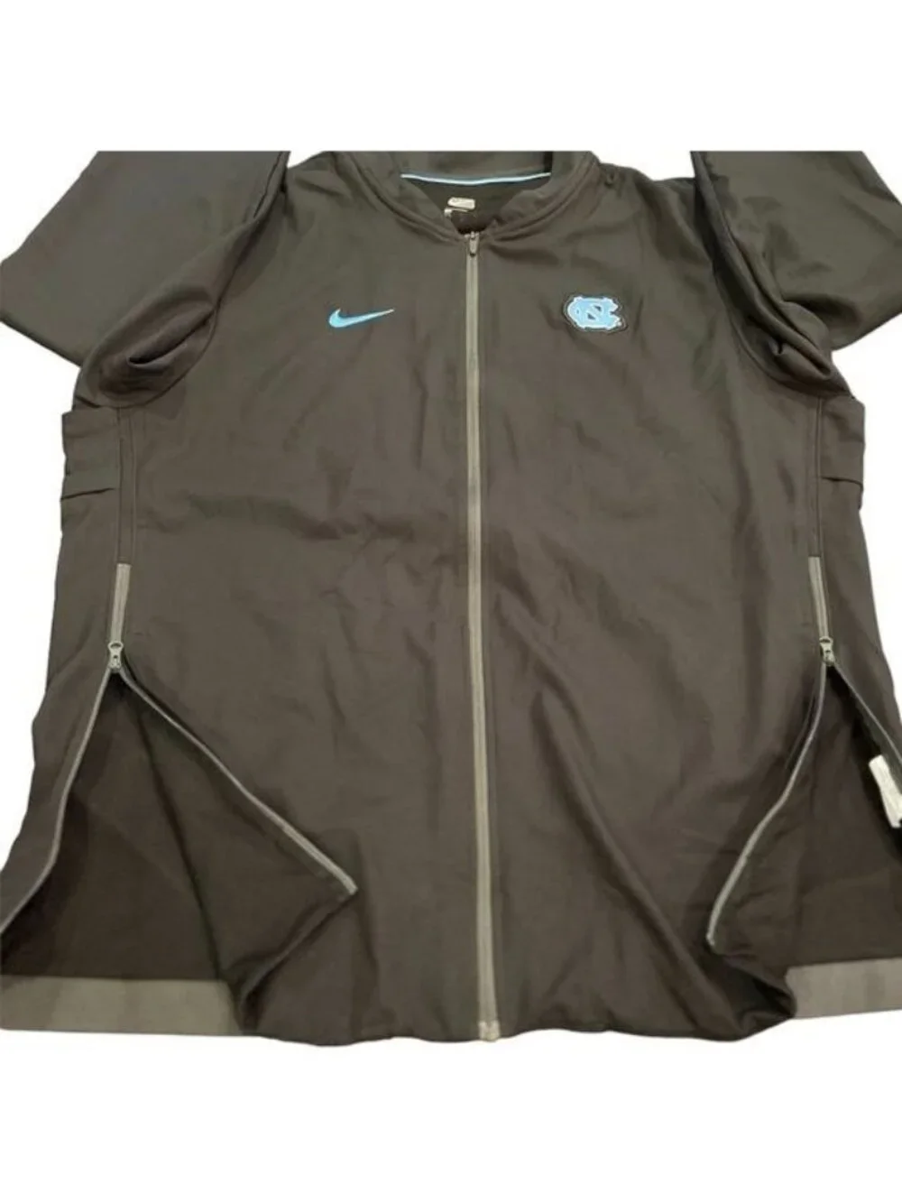 Nike Zip Up University of North Carolina Warm Up Jacket w/ logo Size Large